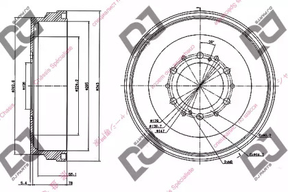 Тормозный барабан DJ PARTS BR1035